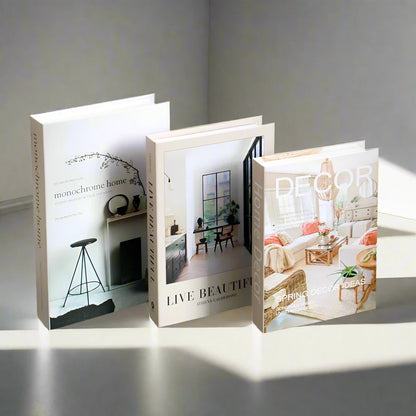 Luxury Decorative Books (Set of 3 with Different Sizes)