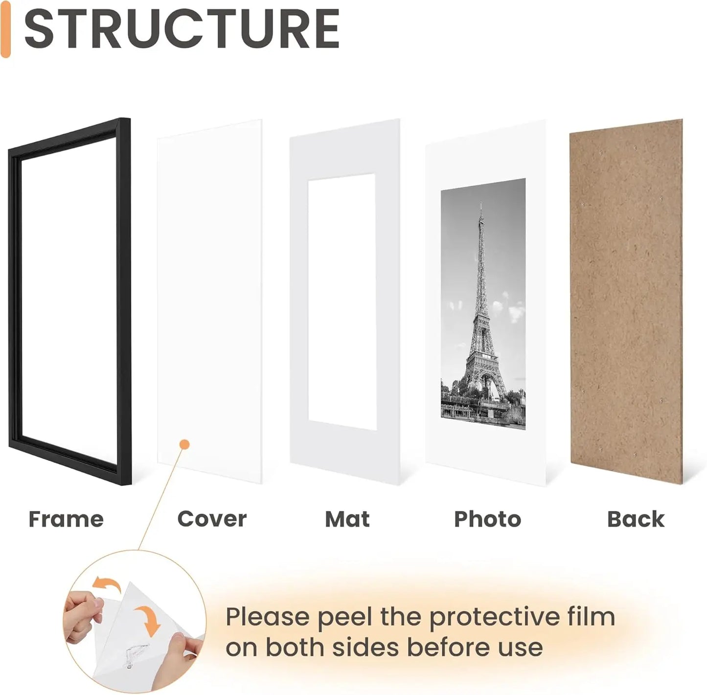 5 Piece Picture Frame Set