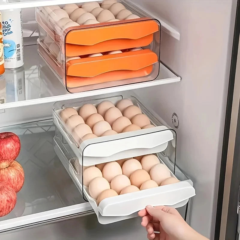 Double-Layer Drawer Egg Box