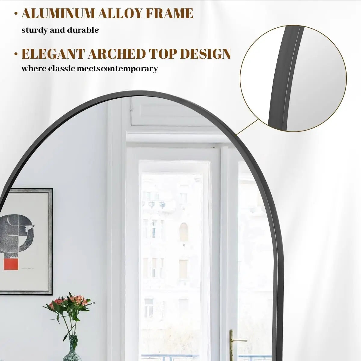 Arched Full-Length Mirror