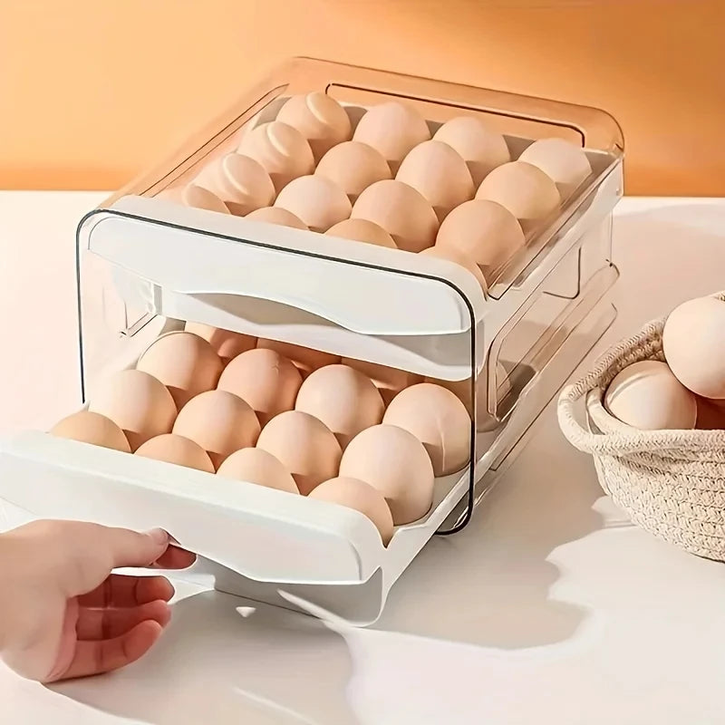 Double-Layer Drawer Egg Box