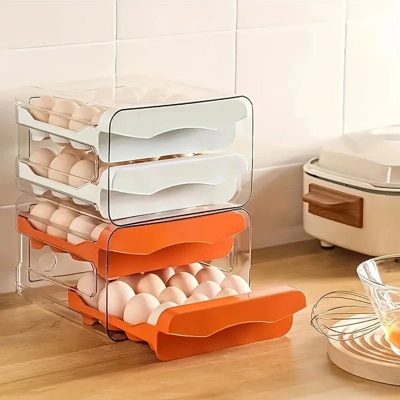 Double-Layer Drawer Egg Box