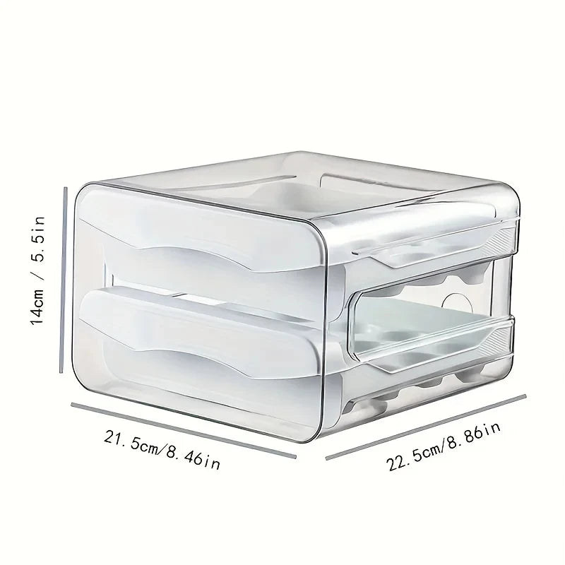 Double-Layer Drawer Egg Box