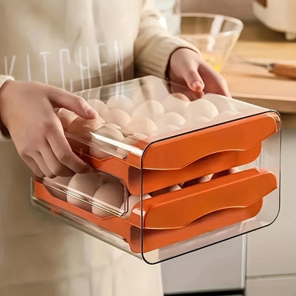 Double-Layer Drawer Egg Box